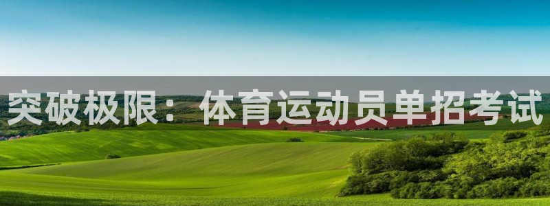 678体育app：突破极限：体育运动员单招考试
